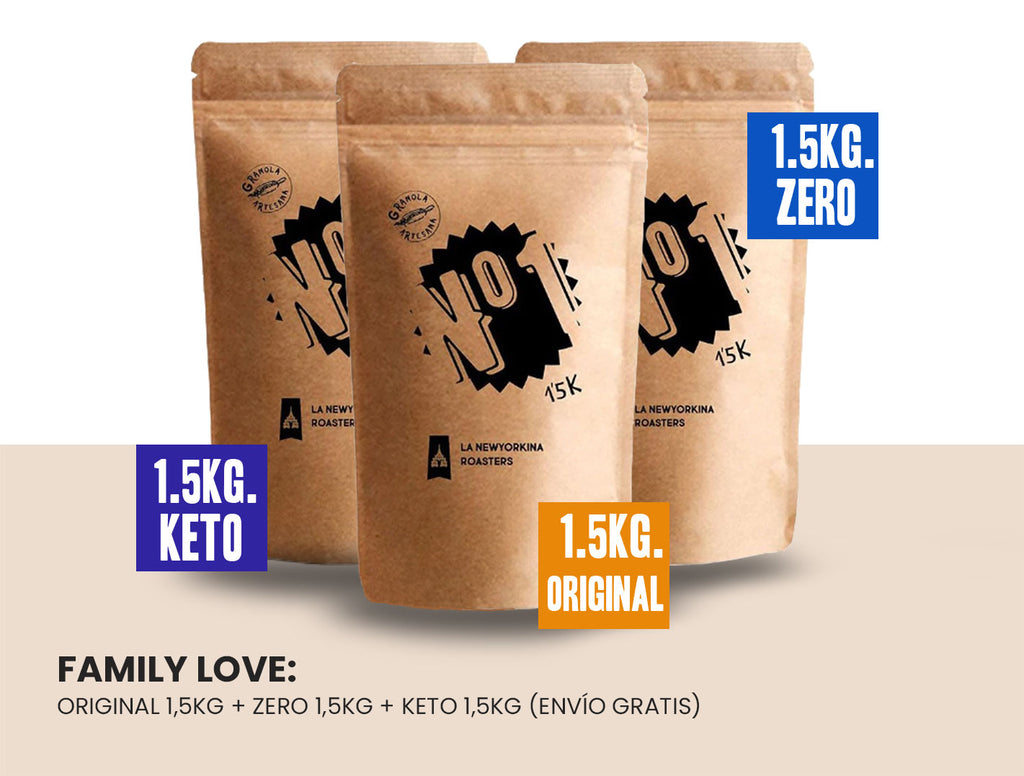 FAMILY LOVE (1 Original 1.5 + 1 Zero Sugar 1.5 + 1 Keto 1.5kg)