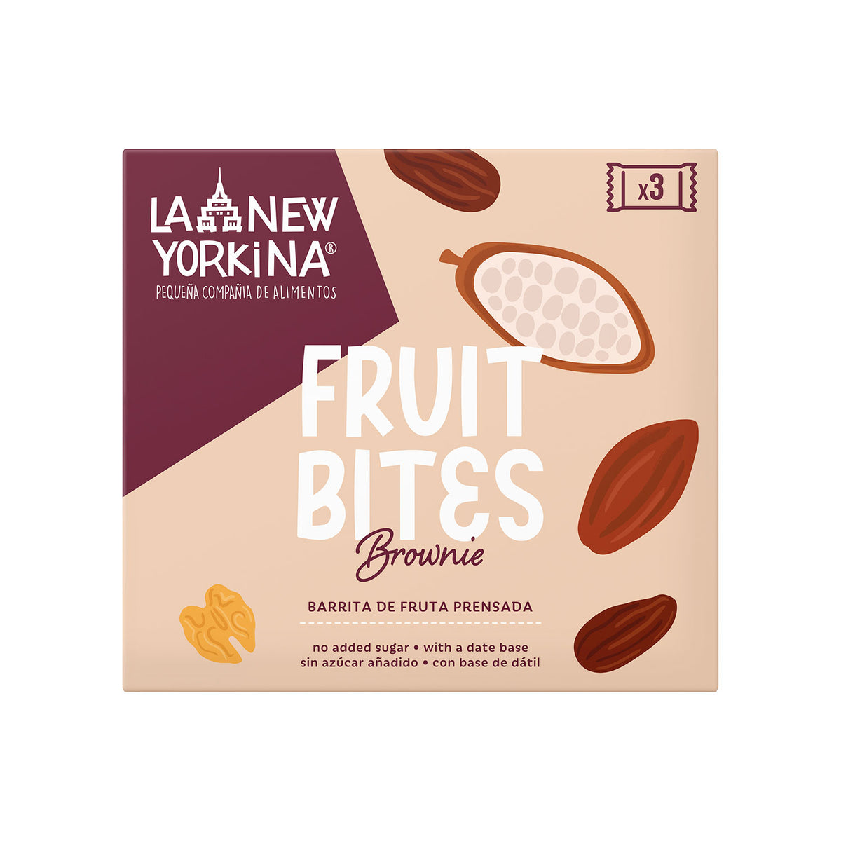 Barrita de fruta Brownie (3 ud.)