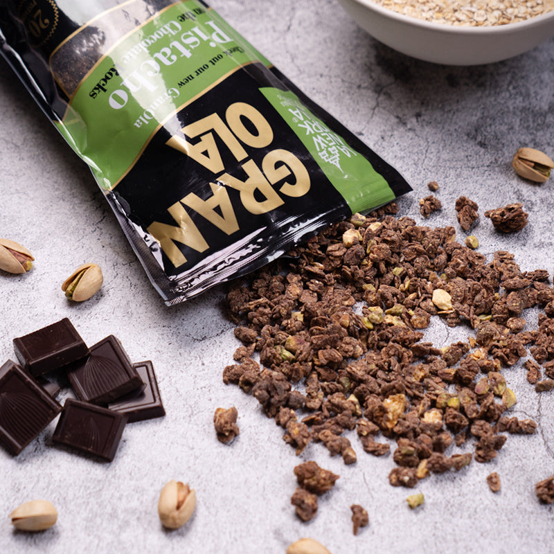 Pistacho On The Chocolate Rocks