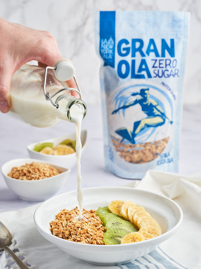 LA NEWYORKINA Granola Real Fooding, Deliciosa Granola Horneada con Aceite  de Oliva Virgen Extra y Pasta de Dátil, Avena, Almendras y Ralladura de  naranja